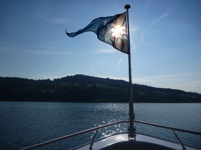 Aargauer Flagge in der Sonne